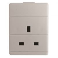 White 1 Gang 13A Extension Socket