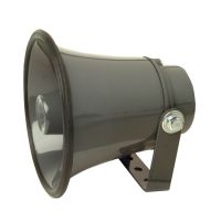 Grey 8Ohm 15W Aluminium Horn Speaker with Adjustable Bracket