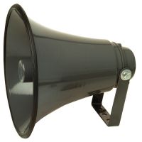 Grey 8Ohm 25W Aluminium Horn Speaker with Adjustable Bracket