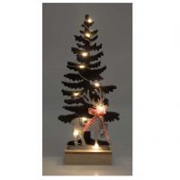 Wooden Christmas Tree Light Effect. Battery Powered #2
