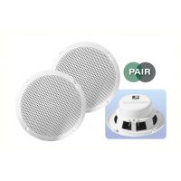 White 5 inch 16Ohm 80W Moisture Resistant Speakers