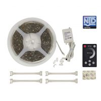 NJD White LED Tape Light Kit 5M