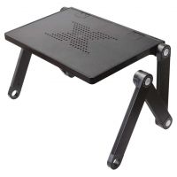 Adjustable Laptop Stand with USB Fans and Mouse Holder #4