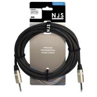 NJS Pro Speaker Lead Mono Jack to Jack 1.5mm Cable 2M