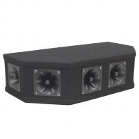 SoundLAB Black 8Ohm 50W Piezo Top Box with 6 Square Tweeters