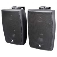 eAudio Black 60W Active Wall Speakers with Bluetooth