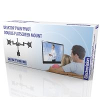 Desktop Twin Pivot Double Flatscreen TV Mount #2