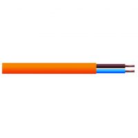 Orange 6A Rated 3182Y Round 2 Core PVC Flex Cable 10m