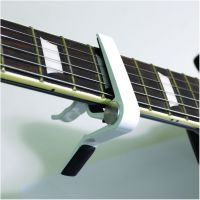Full Metal Guitar Capo with Grips White #3
