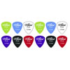 12 Assorted Matte Colour Nylon Guitar Picks 0.71 mm