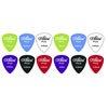 12 Assorted Matte Colour Nylon Guitar Picks 0.96 mm