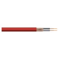 Red Heavy Duty 2 Core Screened Microphone Cable. 100m