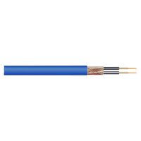 Blue Heavy Duty 2 Core Screened Microphone Cable. 100m