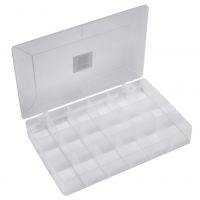 18 Compartment Box White. 42x275x180 mm
