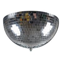 Half Mirror Ball with Built In Motor 16 inch