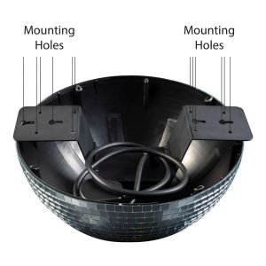 Half Mirror Ball with Built In Motor 20 inch #3
