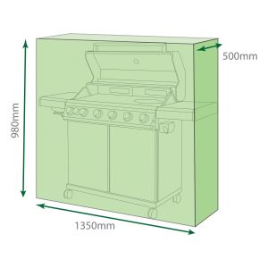 St Helens Water Resistant 6 Burner BBQ Cover #2