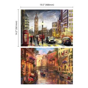 St Helens Twin Pack of 500 Piece Jigsaw Puzzles. London to Venice #3