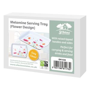 St Helens Melamine Serving Tray. Design Flower. Small #4