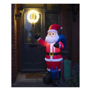 Inflatable Father Christmas with Presents and LED Lights. 150cm High #2
