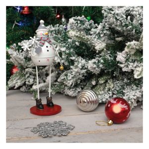 St Helens Metal Snowman Christmas Decoration #3