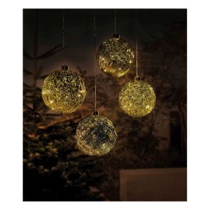 Luxform Battery Operated Hanging Christmas Ball. Gold #2