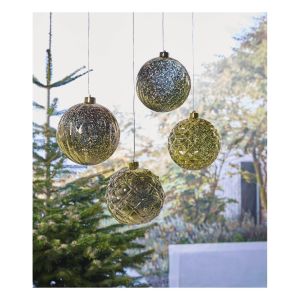 Luxform Battery Operated Hanging Christmas Ball. Swirl #3