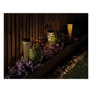 Luxform Lighting Solar LED Torch Light with Flower Pattern #3