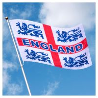 England 3 Lions Football Flag with 2 Metal Grommets 240x150cm