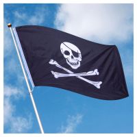 Jolly Roger Flag with 2 Metal Grommets 150cm x 90cm