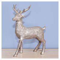St Helens Silver Glitter Reindeer
