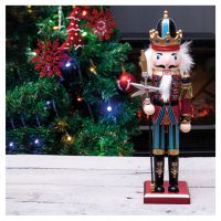 St Helens Nutcracker with Staff Christmas Decoration