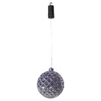Luxform Battery Operated Hanging Christmas Ball. Silver