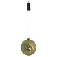 Luxform Battery Operated Hanging Christmas Ball. Swirl