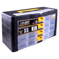 Modular Multi Drawer Storage Box with Lid. 4 Storey