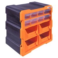 ToolLab Monoblock Storage Set with 4 Bins and 8 Drawers
