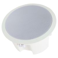 6.5 in 2 Way Moisture Resistant Dual Cone Ceiling Speaker 30W 100V