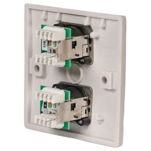 Signal Outlet Plate with 2 x Neutrik Ethercon Sockets #2