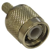Nickel TNC Crimp Type Male Plug for RG58 Cable