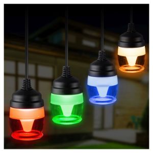 Decorative 14 Lamp Festoon Lights RGB with Remote 13m #4