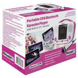 Mr Entertainer Portable Pink CDG Bluetooth Karaoke Player #2