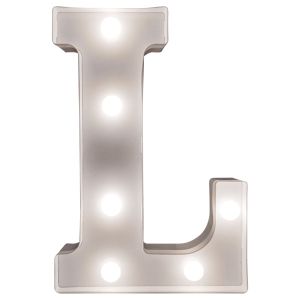 Battery Operated 3D LED Letter L Light #4