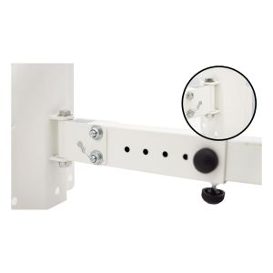 35mm Heavy Duty Adjustable Speaker Wall Brackets White #2
