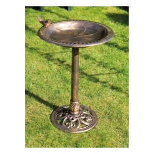 St Helens Bronze Ornamental Pedestal Style Bird Bath