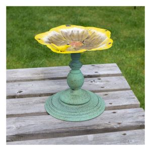 St Helens Ornamental Metal Pedestal Bird Bath #3