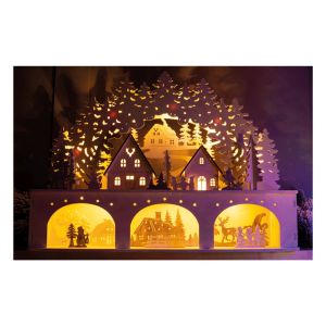 St Helens Battery Powered Wooden Light Up Festive Carvings Scene #4