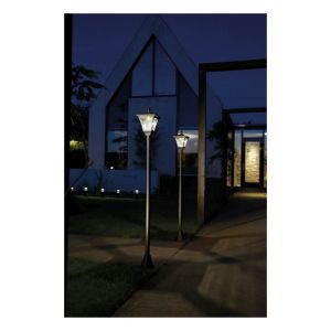 Luxform Lighting Solar Casablanca Lamp Post Light in Black #3