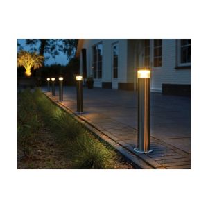 Luxform Lighting 12V Canberra Tall Post Light in Stainless Steel #3