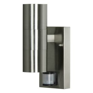 Luxform Lighting 230V Eden Wall Light in Stainless Steel with PIR