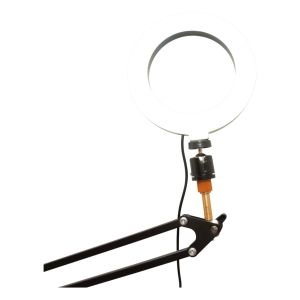 NJS LED 360 Selfie Ring Light with Boom Arm and Mounting Clamp #3